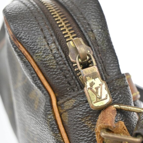 LOUIS VUITTON Danube Shoulder Bag Monogram Leather Brown France M45266 30EF717 - Picture 8 of 16